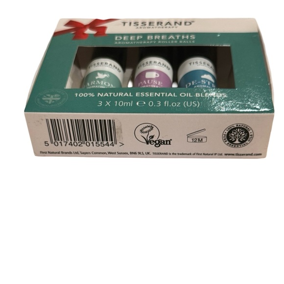 NIB Tisserand 100% Natural Essential Oil Blends. Pocket-sized 3 x 10ml 0.3 fl.oz - Picture 3 of 4